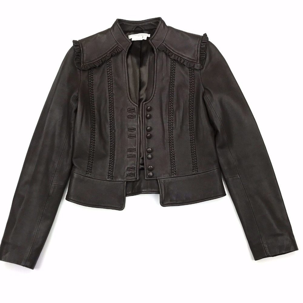To The Max Leather Jacket Sz S